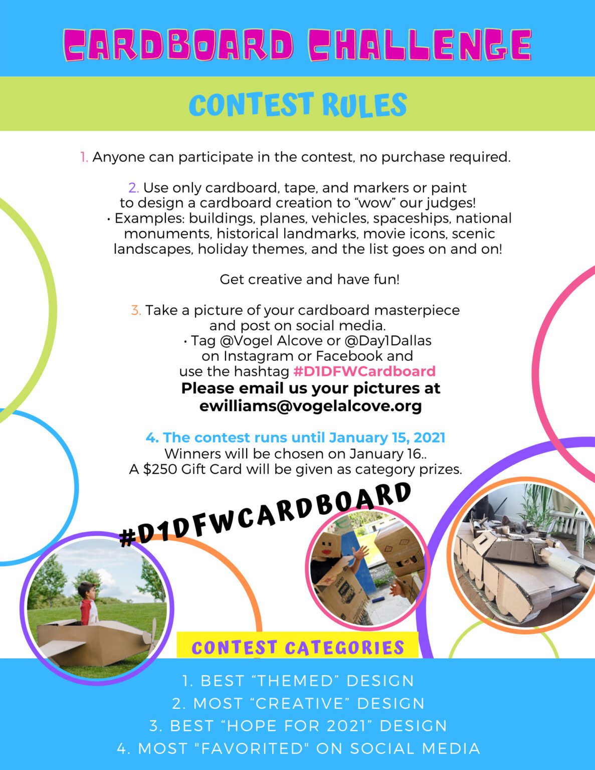 The Cardboard Challenge 2021 Vogel Alcove