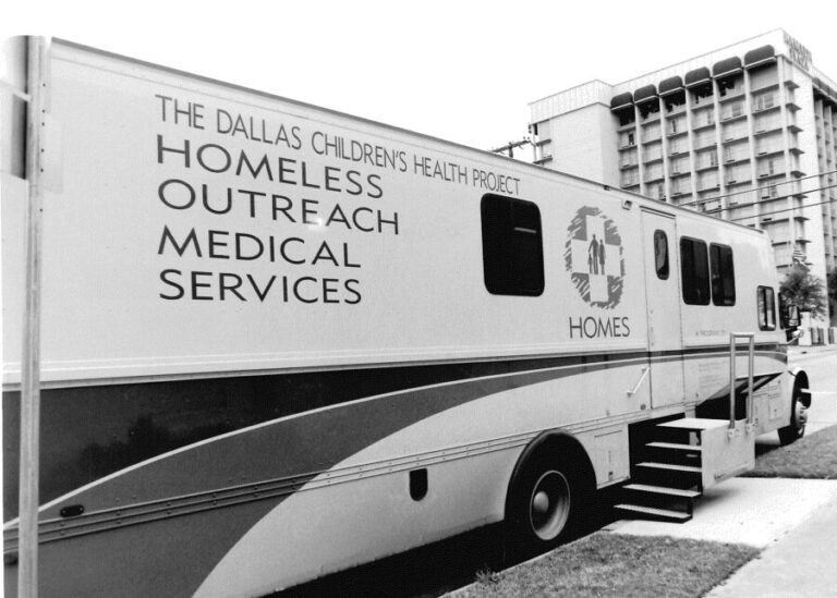 Homeless outreach medical services bus