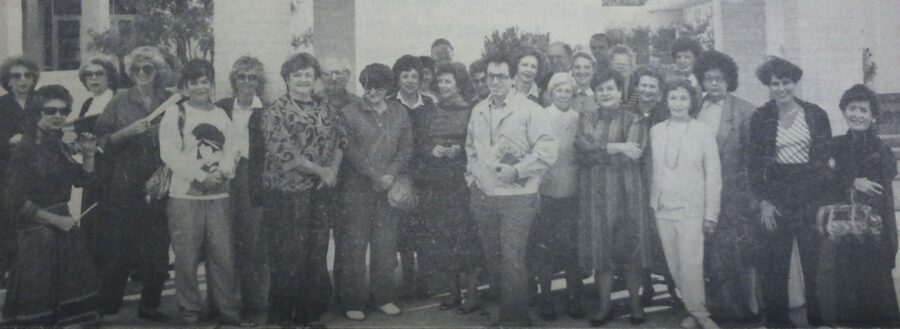 Black and white photo of Vogel Members almost 35 years ago