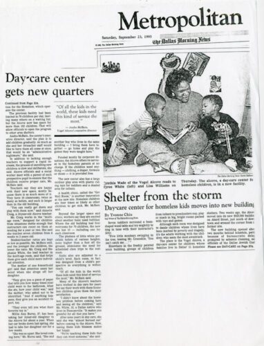 Day-care center gets new quarters Historical article 1995