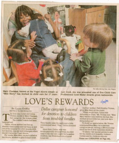 Love's rewards historical article 1998