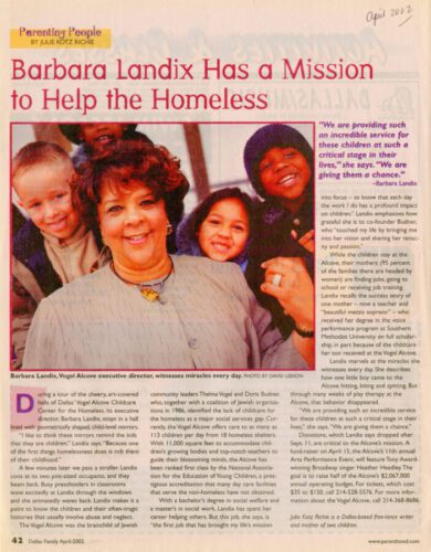 historical article Barbara Landix 2003