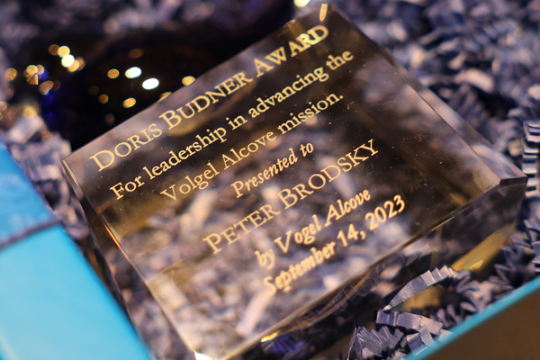 Peter Brodsky - President Red Bird Development Group; received the Doris Budner award for leadership in advancing the Vogel mission