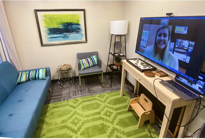 On-site Mental Health Therapy room at Vogel Alcove assist in Behavior Health services